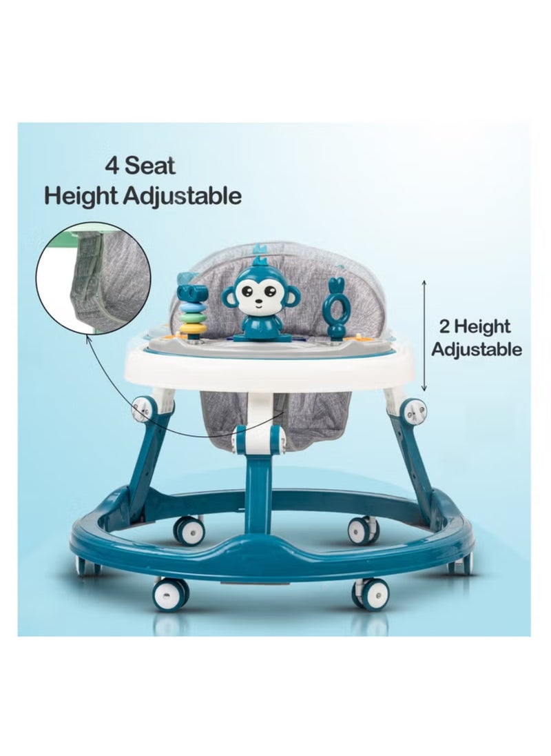 MAAS Baby Walker Multifunctional Anti-Rollover Anti-O Folding 6-18 Months with Music  - Image 4
