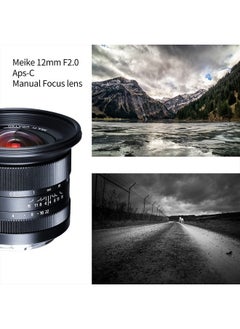 12mm f2.0 Ultra Wide Angle Manual Focus Lens Compatible with Fujifilm X Mount APS-C Mirrorless Cameras X-T1 X-T2 X-T3 X-T4 X-T5 X-T10 X-T20 X-T100 X-T200 XPro1 - pzsku/Z38E9E25135323CAFB3FDZ/45/_/1741178739/65c6c249-b176-49ab-8801-fb65790f192e