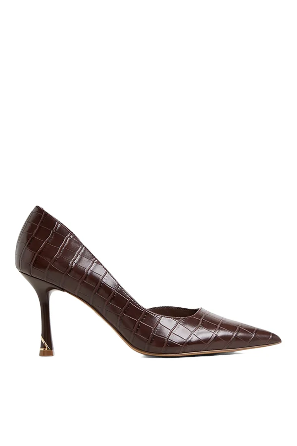 Livianna Ladies Brown Heeled Shoes