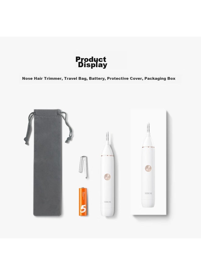 Soocas Nose Hair Trimmer For Men And Women, Electric Nose Hair Shaver, Eyebrow Trimmer, Sideburn Trimmer, Ear Hair Shaver, Nose Hair Removal Tool, Nose Hole Scissors N1, Birthday And New Year Gift - Image 4
