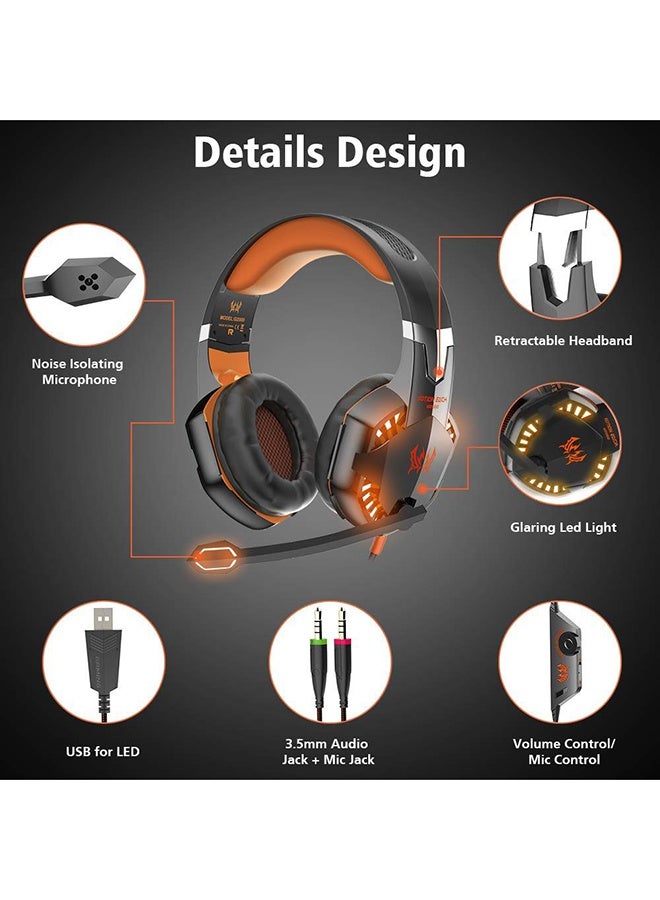 G2000 Wired Over-Ear Gaming Headphones With Mic For PS4/PS5/XOne/XSeries/NSwitch/PC - Image 3