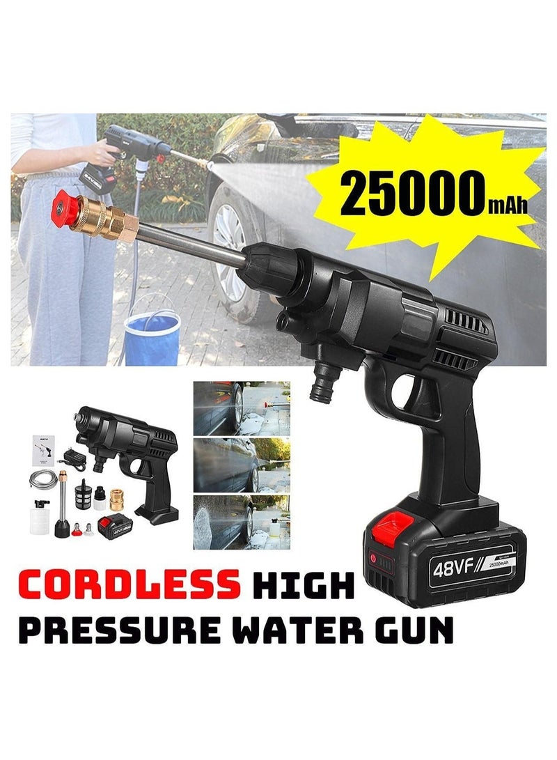 ELTRAZONE 48V 25000mAh 30Bar Cordless High Pressure Car Washer with Nozzles Water Gun Set Garden Cleaning Jet Washing Machine  - Image 3