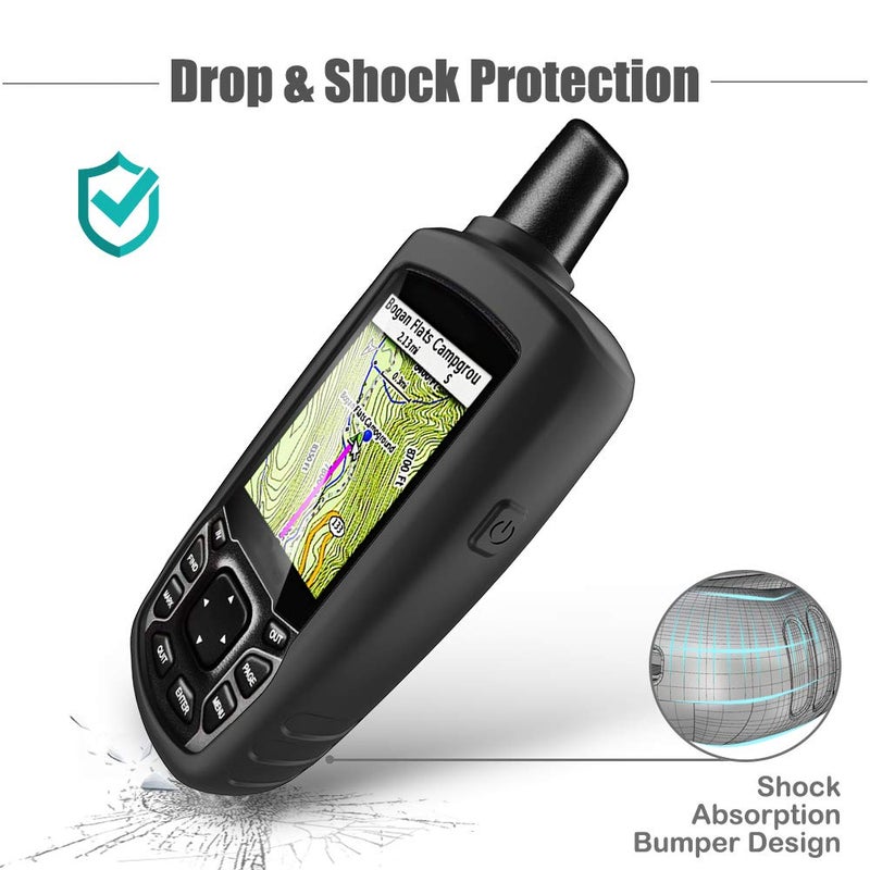 TUSITA Case Compatible with Garmin GPSMAP 62 62s 62st 62sc 62stc 64 64s 64st 64sc 64x 64sx 64csx 65 65s - Silicone Protective Cover Skin - Outdoor Handheld GPS Navigator Accessories - Image 4