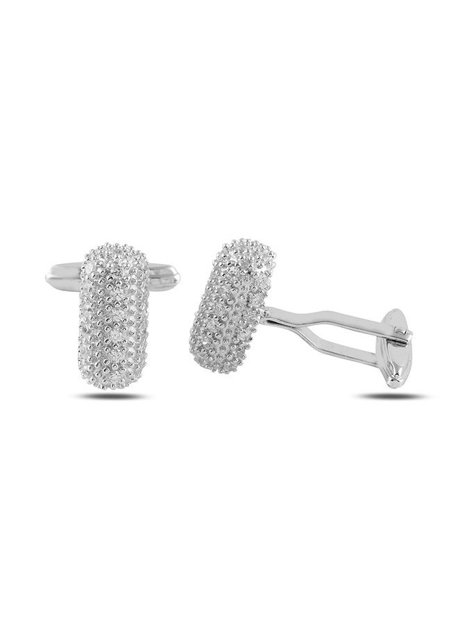 EMNON - 925 Silver-CZ Cufflink Rhodium Plated-High-Quality Jewelry in UAE Dubai 100% Precious Metal Gift-EMNON96CU-CF99519 - Image 1