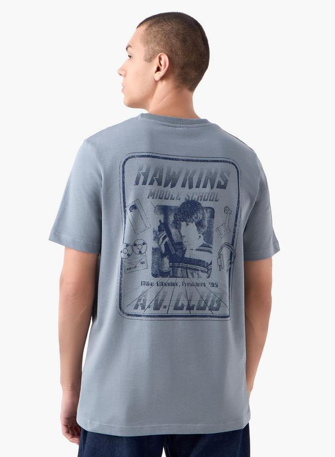 SP Characters Hawkins Middle School Print T-shirt - Image 3