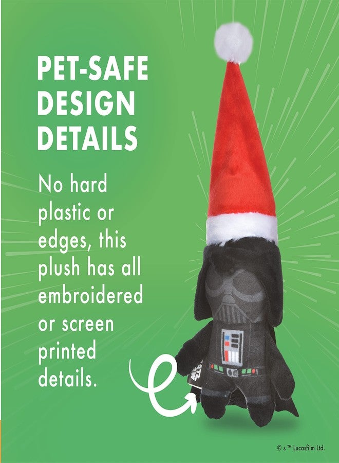 STAR WARS for Pets Dog Toy Darth Vader Toy for Holidays | Santa Darth Vader Dog Squeaky Toy Dog Chew Toy | Holiday Dog Toy Plush Toys | 9 Inch Small Dog Toy (FF19885-22) - Image 3