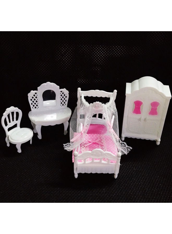 Mini Floor Hanger Integrated Mini Hanger Cotton Cloakroom Display Rack Doll Clothes Cm Girl Clothes Support-Height:Free Size-sofa Five-piece Set
