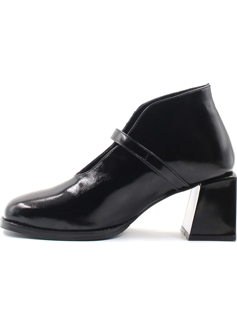 Fast Step Leather Women's Thick Heeled Boots 064SZA230