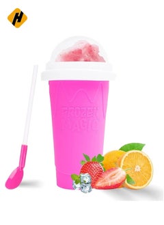 Slushie Maker Cup, TIK TOK Magic Quick Frozen Smoothies Cup, Double Layer Squeeze Slushy Maker Cup, Cool Stuff Slushy Maker Portable Squeeze Ice Cup Birthday Gifts for Kids