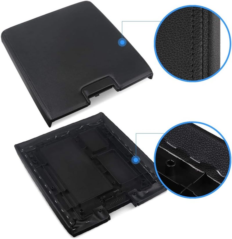 VANJING Compatible with Chevy GMC Silverado Suburban Tahoe Sierra 2007-2013 Center Console Lid Armrest Kit Cover with Latch Pickup Repair Replaces 20864154 - Image 5