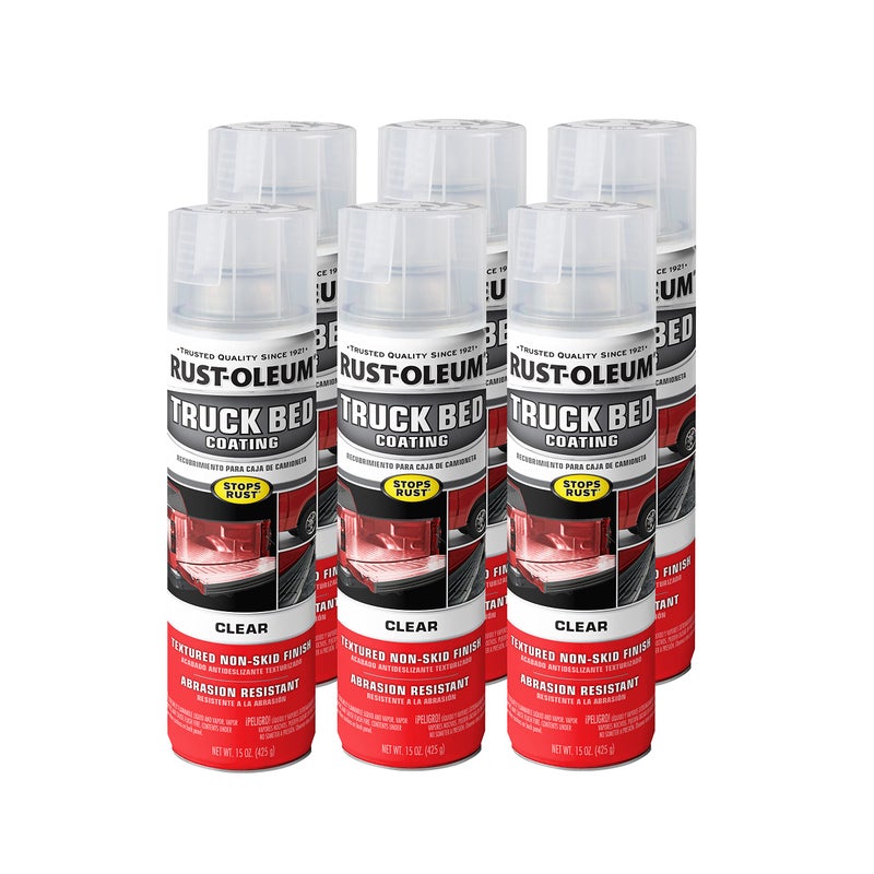 Rust-Oleum 352594-6PK Automotive Truck Bed Coating Spray, 15 oz, Clear, 6 Pack - Image 4