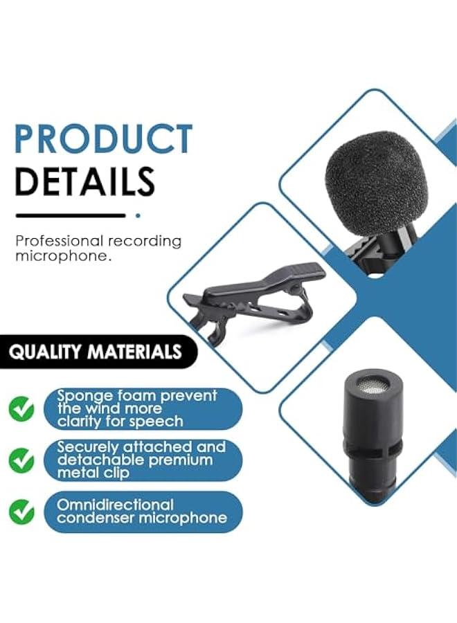 USB Lavalier Microphone 4.9ft Plug  Play Omnidirectional Lapel Shirt Collar Clip on Mic for PC Mac Laptop YouTube Skype Recording Podcasting Gaming Voice Dictation Streaming Conferencing - Image 3