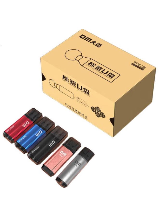 Dm Daimai 4Gb Usb2.0 Flash Drive, Bidding Usb Drive, Pd208, Small Capacity Computer Label Usb Drive For Bidding, 10 Pieces/Box - Image 1