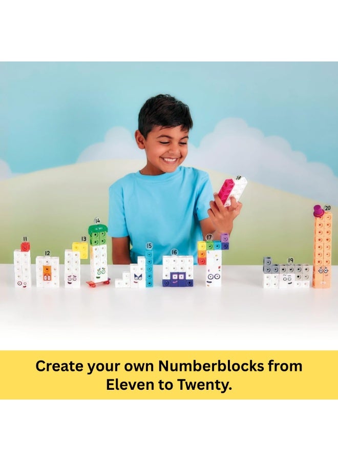 hand2mind hand2mind MathLink Cubes Numberblocks 11-20 Activity Set, 30 Activities Linked to TV Episodes, Math Cubes, Counting Toys, Base Ten Blocks, Montessori Math, Counters for Kids Math, Kindergarten Toys - Image 5