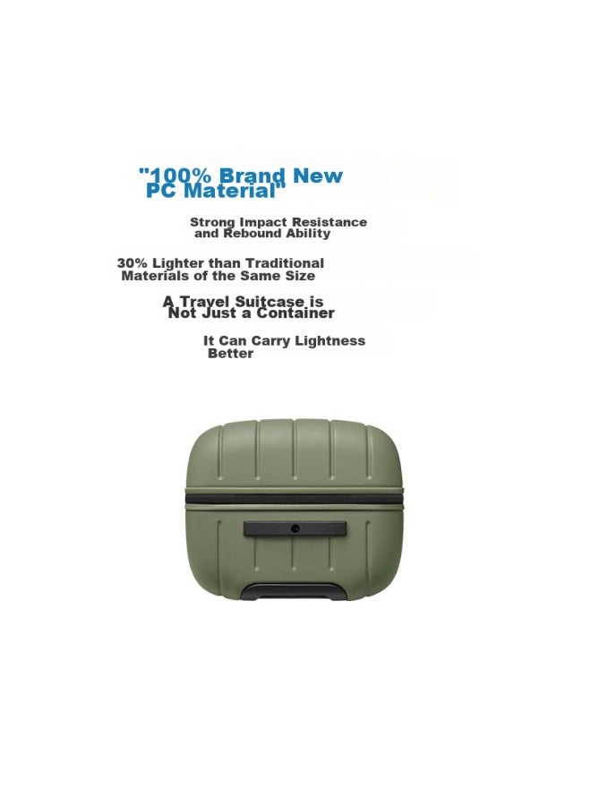 Ito Luggage Neat Suitcase, Trolley Case For Men And Women, Carry-on Luggage, 360° Wheels, Large Capacity, Teal Green, 22 Inches - Image 3