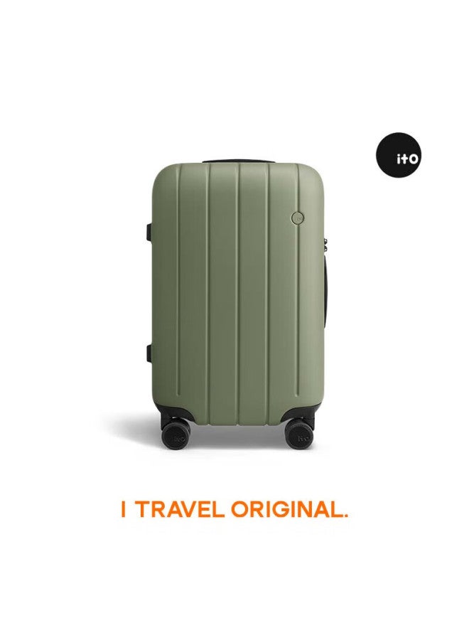 Ito Luggage Neat Suitcase, Trolley Case For Men And Women, Carry-on Luggage, 360° Wheels, Large Capacity, Teal Green, 22 Inches - Image 1