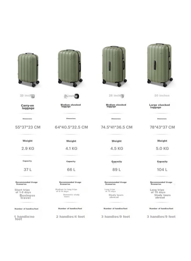 Ito Luggage Neat Suitcase, Trolley Case For Men And Women, Carry-on Luggage, 360° Wheels, Large Capacity, Teal Green, 22 Inches - Image 5