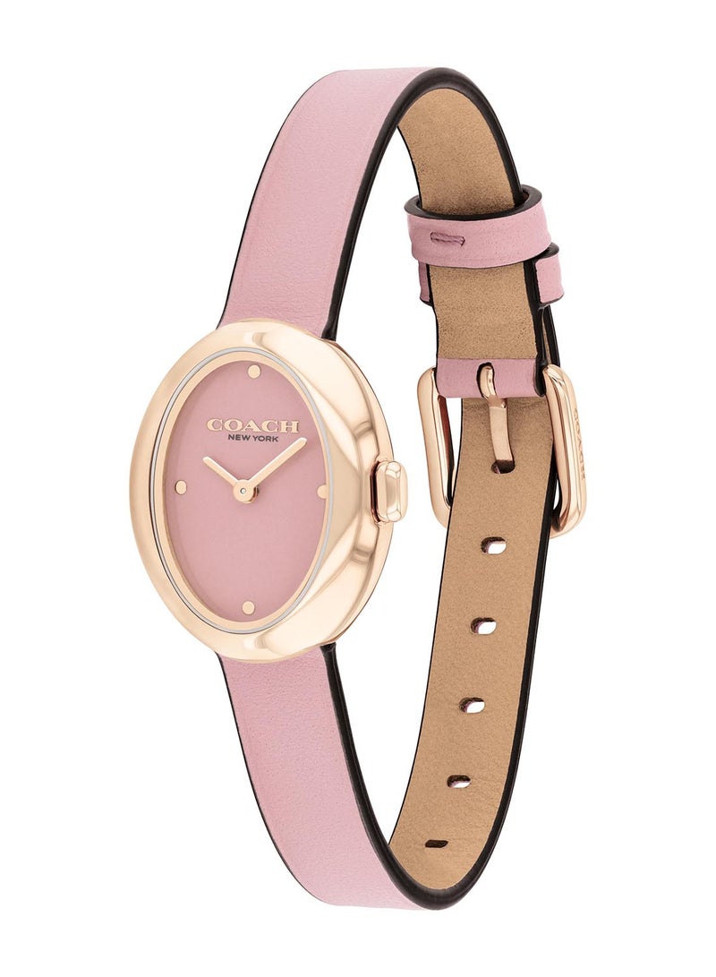 COACH OVAL ANALOG WOMEN'S BLUSH CASE WATCH - 14504423 - Image 1