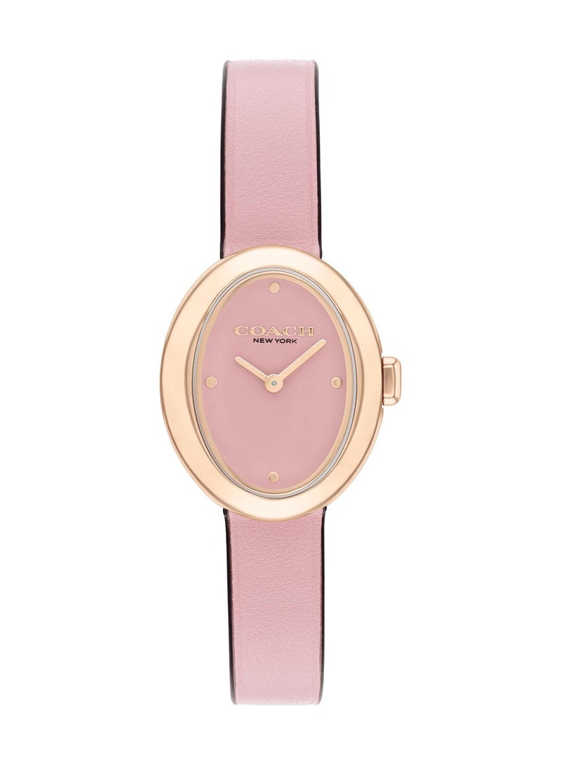 COACH OVAL ANALOG WOMEN'S BLUSH CASE WATCH - 14504423 - Image 2