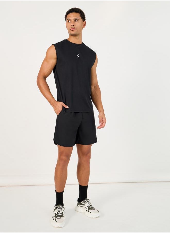 Styli - Relaxed Fit Workout Active Tank with Minimal Print - Image 1