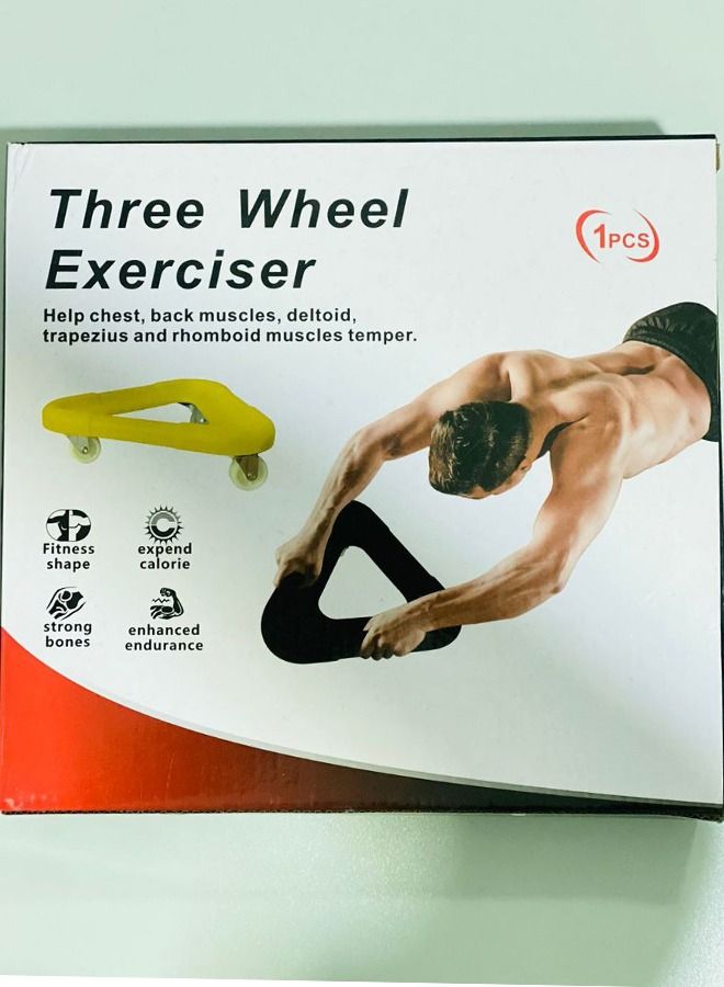 Three Wheel Triangle Shape Exerciser Color May Vary - Image 2