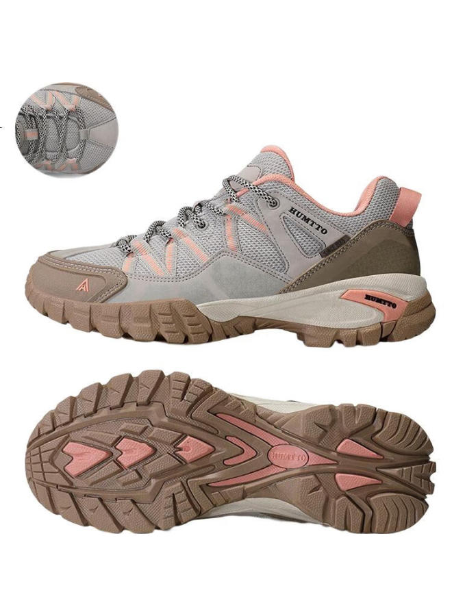 HUMTTO Anti-Slip Hiking Shoes Four Seasons Mesh Breathable Casual Women'S Outdoor Climbing Shoes Sand/Light Pink Size 39 - Image 3