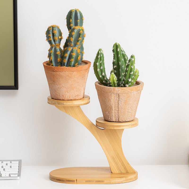 Miniature Greenhouse Shelf: Creative Plant Stand with Screw-In Support for Desktop Organizing, Living Room Decor, Balcony Storage at Home or Office - Image 3