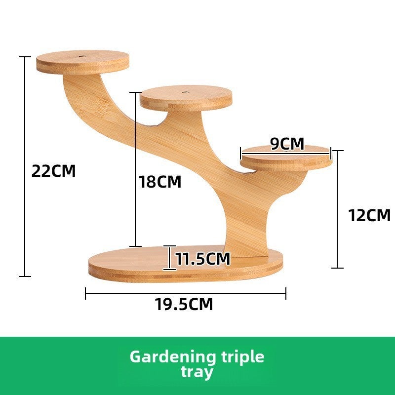 Miniature Greenhouse Shelf: Creative Plant Stand with Screw-In Support for Desktop Organizing, Living Room Decor, Balcony Storage at Home or Office - Image 1