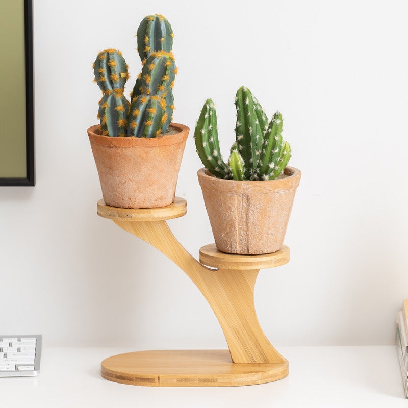 Miniature Greenhouse Shelf: Creative Plant Stand with Screw-In Support for Desktop Organizing, Living Room Decor, Balcony Storage at Home or Office - Image 5