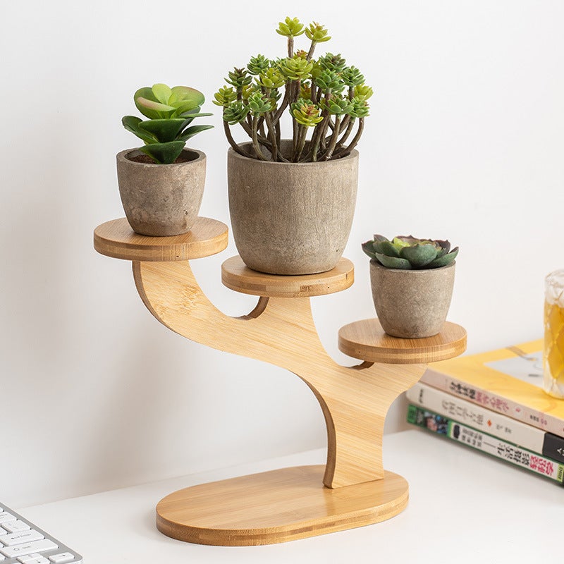 Miniature Greenhouse Shelf: Creative Plant Stand with Screw-In Support for Desktop Organizing, Living Room Decor, Balcony Storage at Home or Office - Image 4