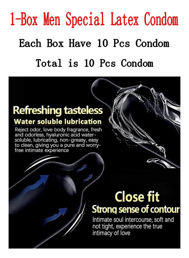 Generic 1-Box Men Special Latex Condom,Extra Lubricated Hyaluronic Acid Lasting Delay Condom  - Image 2