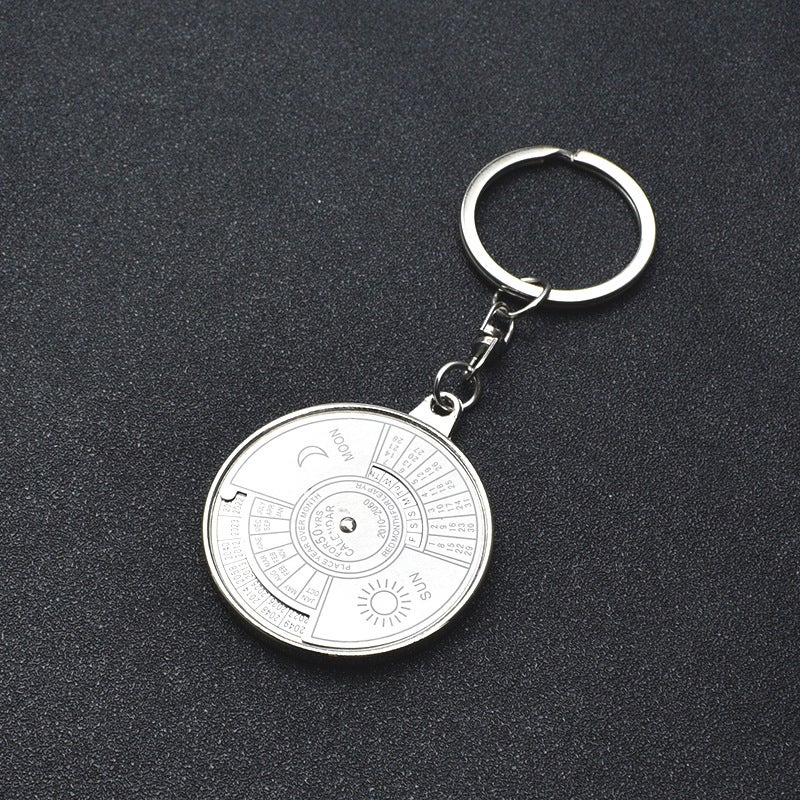 Perpetual Calendar Keychain Pendant Personalized Compass Keychain Creative Advertising Couple Gift - Image 4