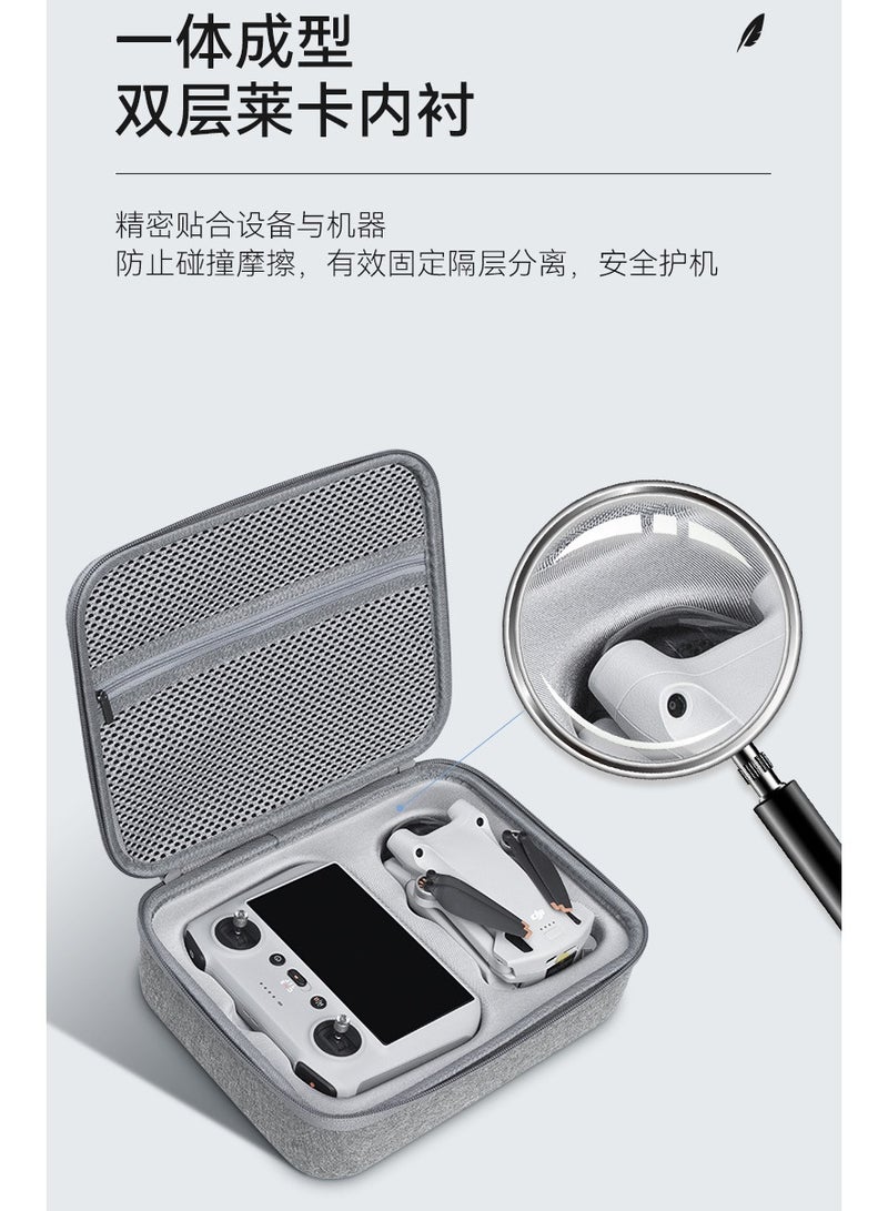 DJI Mini 3 Pro and Mini 3 Drone Storage Case, Portable Carrying Box with Custom 1:1 Molded Slots, Shockproof, Waterproof, IPX5 Dustproof Accessories Box for DJI Mini 3 Series - Image 5