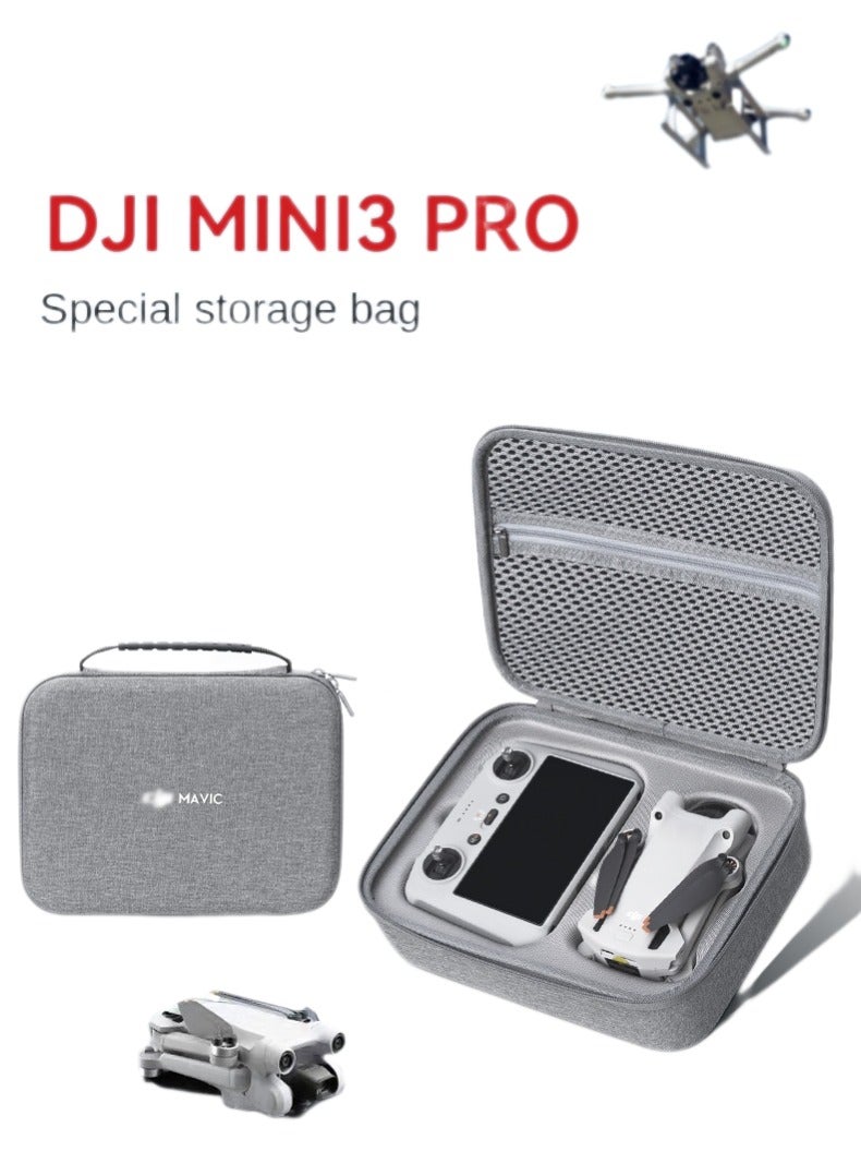 DJI Mini 3 Pro and Mini 3 Drone Storage Case, Portable Carrying Box with Custom 1:1 Molded Slots, Shockproof, Waterproof, IPX5 Dustproof Accessories Box for DJI Mini 3 Series - Image 1