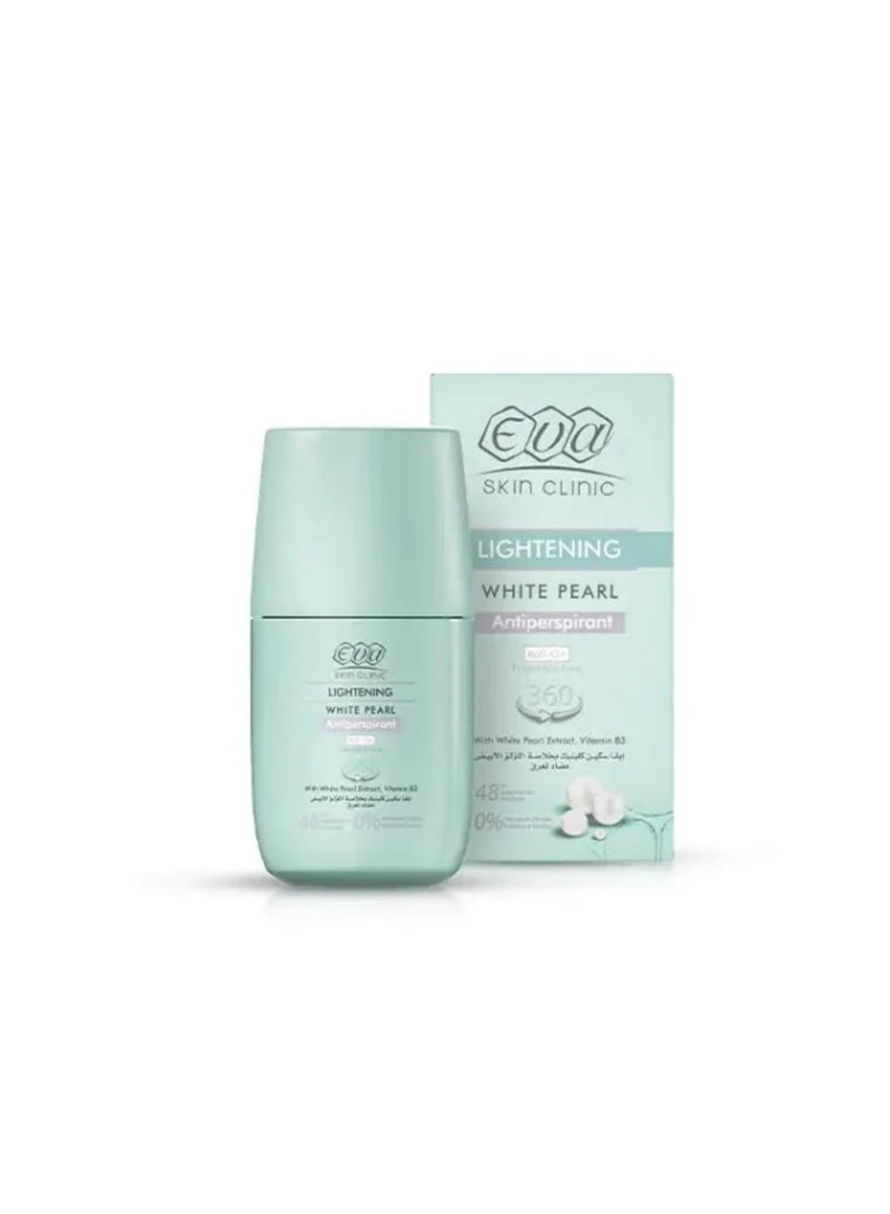 رول أون مضاد للتعرق ومفتح للبشرة وايت بيرل من إيفا سكين كلينيك (Eva Skin Clinic White Pearl Antiperspirant Roll-On)