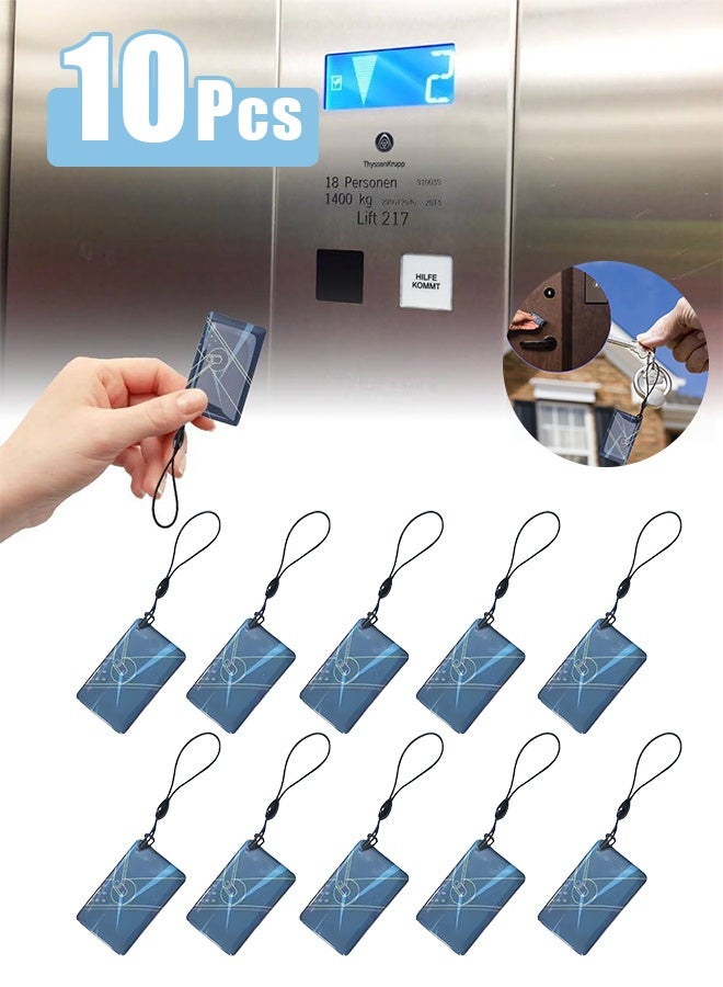 10 قطع من بطاقات IC لقفل الباب الذكي، بطاقات IC ذكية متوافقة مع الأنظمة الذكية، 13.56 ميجا هرتز RFID Key Fobs بطاقات دخول ذكية بدون مفتاح لقفل الباب - Image 1