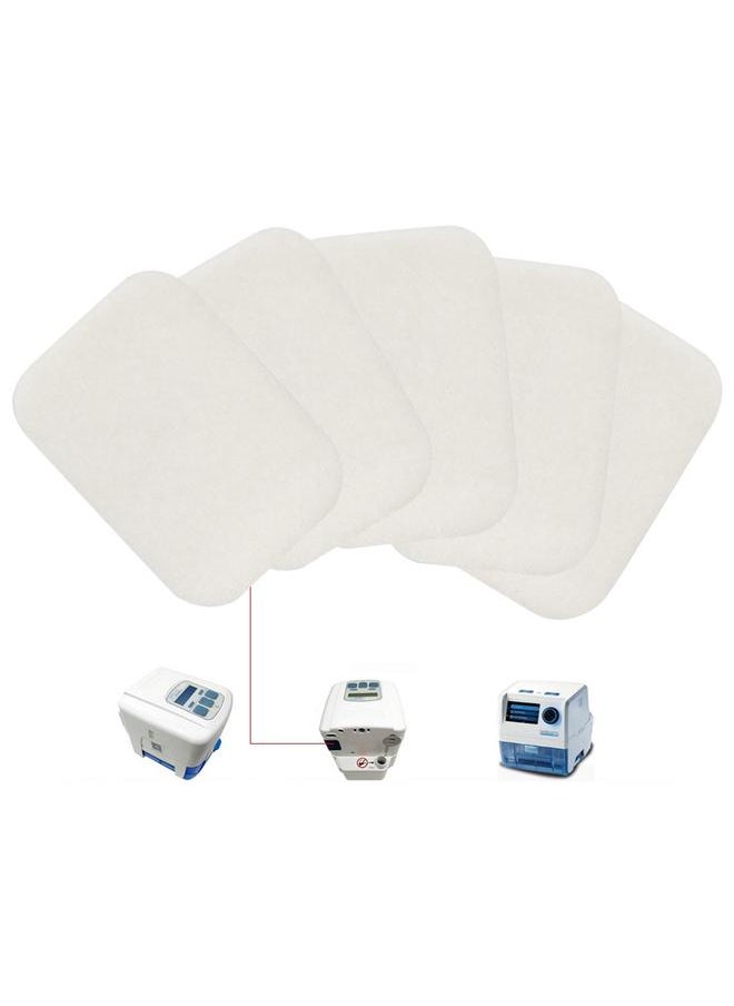 Thoraya - 5pcs White Ultra Fine Filter Cotton Particle Dust Filter for DeVilbiss Respirator DV54/55/56/57 - Image 1
