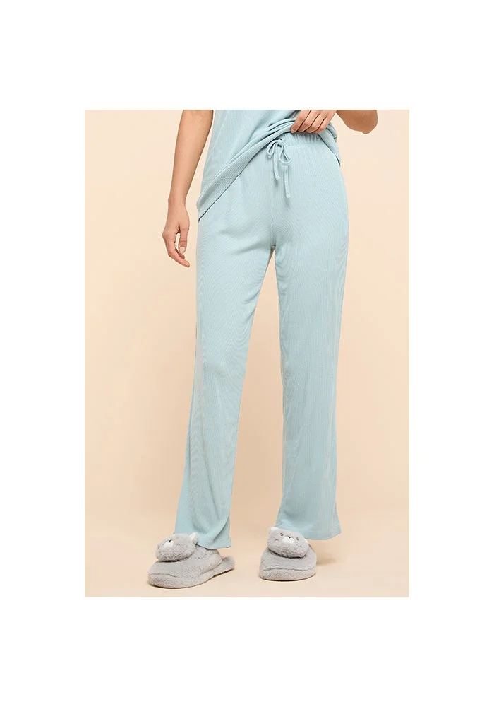 أر أند بي Ribbed Pyjama Pants With Drawstring Waist
