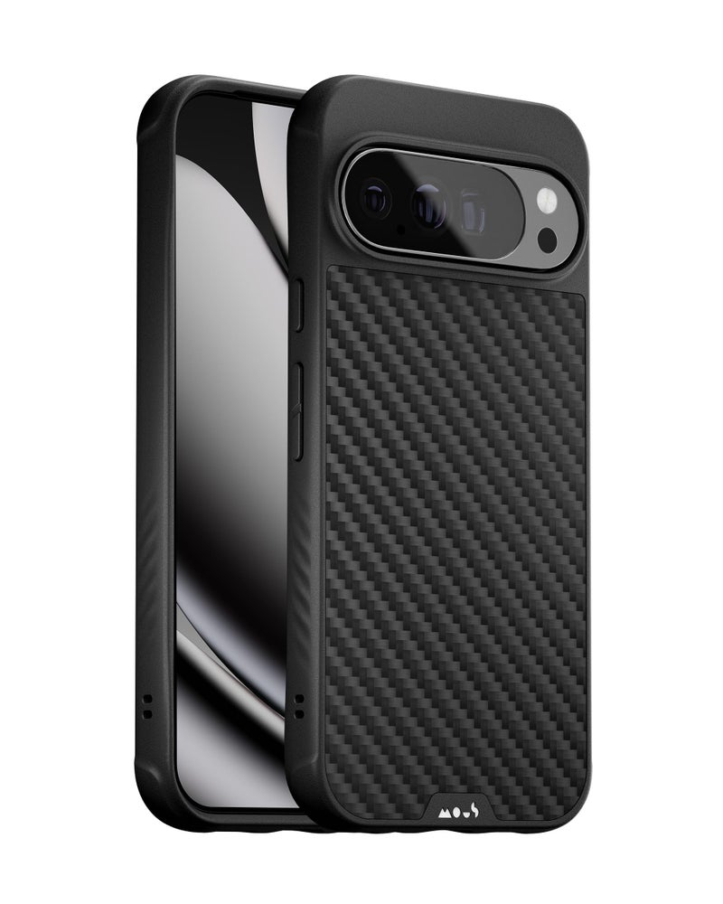 Mous for Google Pixel 10 Pro XL (2025) Case, Compatible with Qi2 MagSafe and Pixelsnap - Limitless - Protective Pixel 10 Pro XL Carbon Fibre Case - Shockproof Phone Cover, Black - Image 1