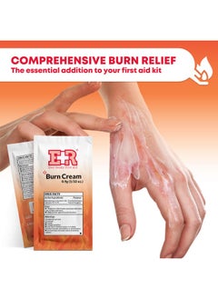 Ever Ready First Aid Burn Relief Cream, Box Of 144 Packets Containing 0.9G Each, With Lidocaine And Benzalkonium Chloride, Designed For Treating Burns At Home Or Medical Skincare Situations  - Image 3