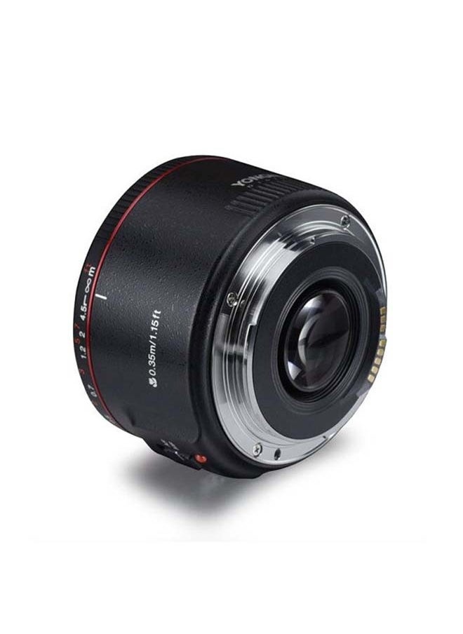 YONGNUO YONGNUO YN50MM f1.8 II Lens for Canon EF Mount, AF/MF 50mm f/1.8 Lens Large Aperture 0.35m Focus Distance Standard Prime Lens for Canon 5D IV 1DX I 200D II 850D 7D 6DII(YN50MM F1.8C II Black)  - Image 3