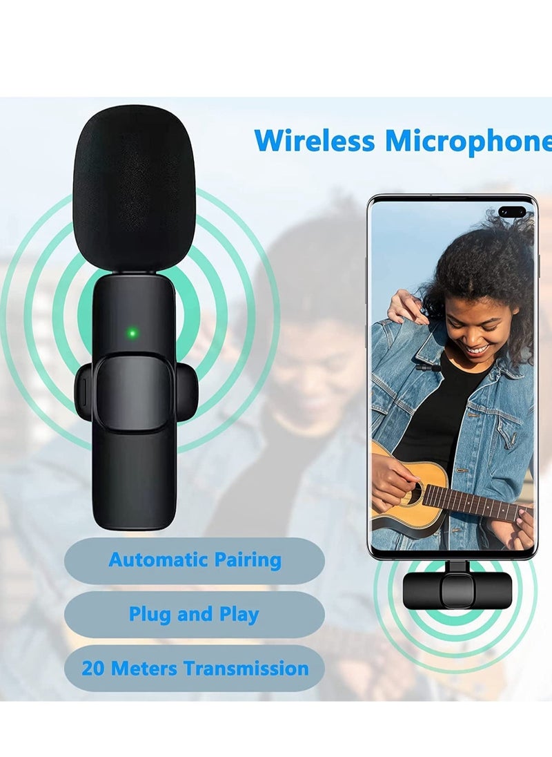 ELTRAZONE Mini Lavalier Microphone Clip-on Omnidirectional Mic Transmitter Receiver D11087-1—JA Black  - Image 5