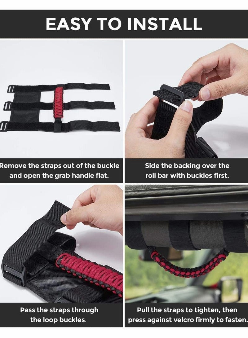Y&D Braided Handle, Roof Armrest, Roll Bar Grab Handles  - Image 4