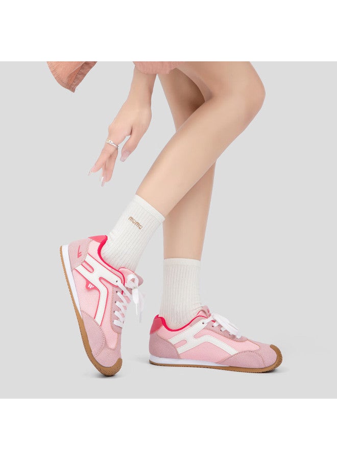 Pull Back Huili Women's Shoes, Thin-soled Training Shoes, Breathable Mesh, Lightweight Casual Sneakers, Wxy5188z, Pink Rose Red, Size 36 - Image 3