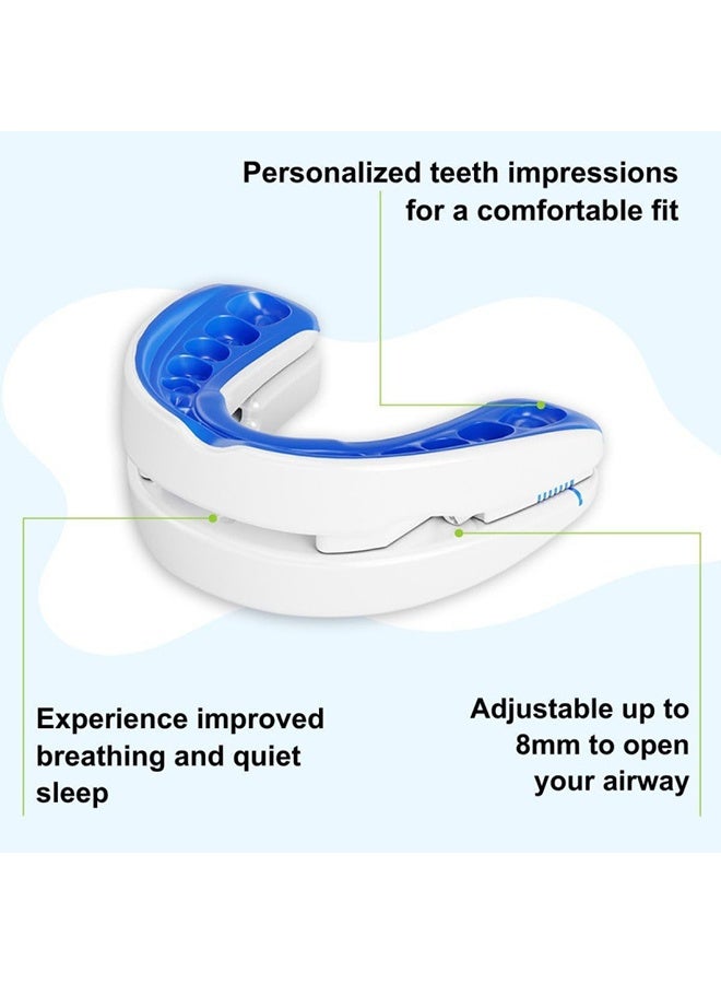 JS Anti Snoring Devices Mouthpiece, Stop Snoring Adjustable Snoring Mouth Guard, Improve Sleep Quality, Adjustable Mouth Type Silicone Anti Snoring Device, Anti Grinding Braces Snoring Device - Image 2