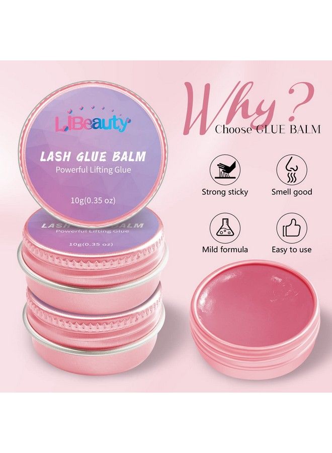 Libeauty Lash Lift Glue Balm Lash Lift Adhesive Strong Sticky Fruit Flavor Eyelash & Eyebrow Perm Glue Balm Brow Lamination Gel - Image 5