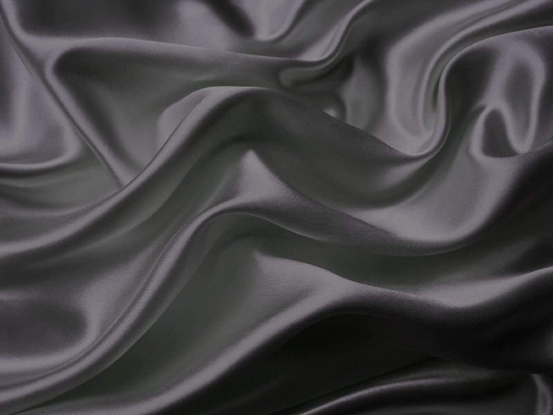 MK Home Mk Collection Soft Silky Satin Solid Color Deep Pocket Sheet Set (Dark Grey/Charcoal, Full) - Image 3