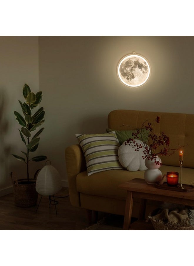انيوين لافتات نيون من Anywin Moon لتزيين الحائط، لافتات نيون قابلة للتعتيم على شكل قمر، لافتات LED على شكل قمر، أضواء نيون فنية لغرفة المعيشة، غرفة النوم، غرفة الألعاب، ديكور الفندق، هدايا عيد ميلاد رائعة للأصدقاء، الشريك  - Image 2