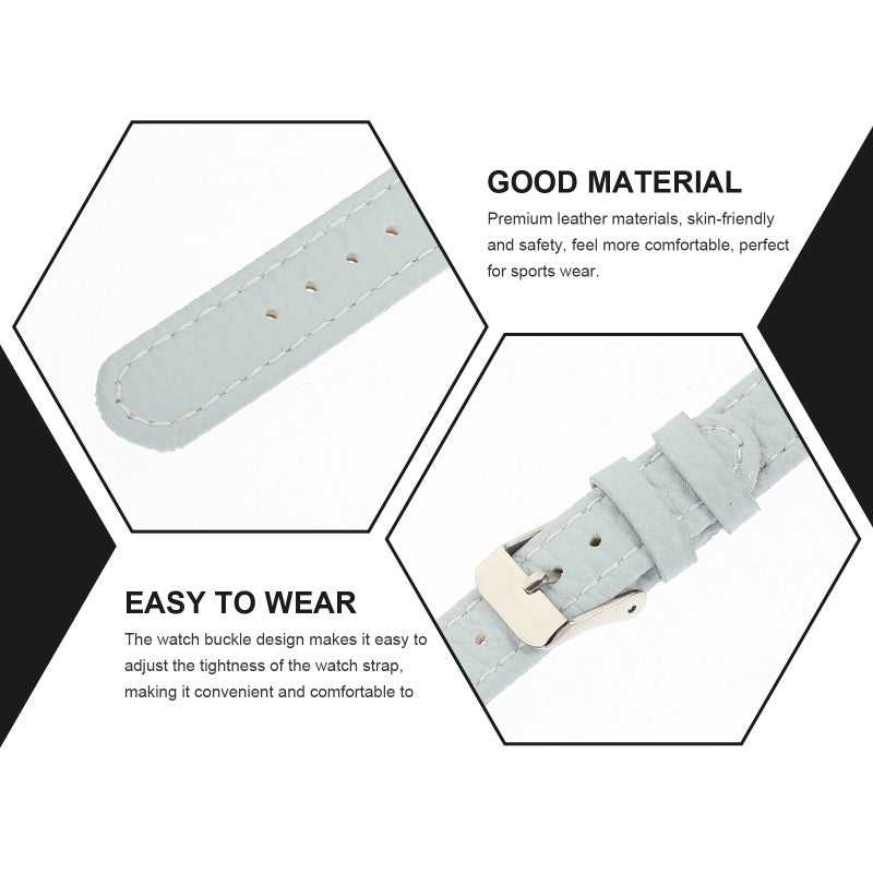 Leather Watch Strap Multi-use Watch Strap Replaceable Watchband Compatible for Fitbit Luxe - Image 5