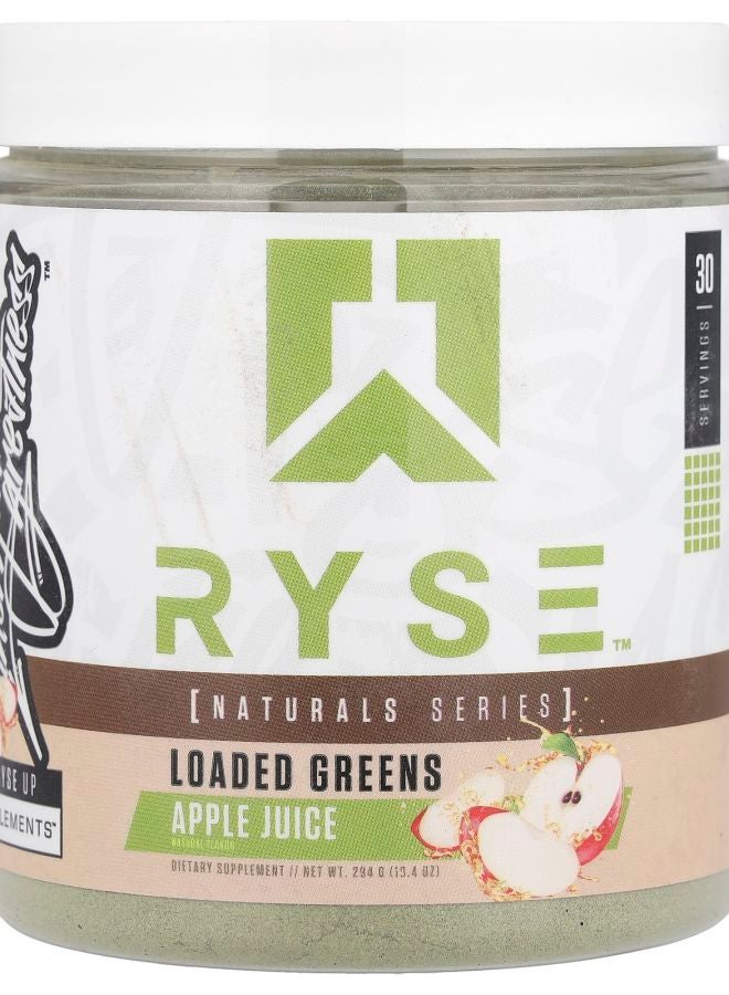 RYSE Natural Series Loaded Greens Apple Juice 10.4 oz (294 g) - Image 1